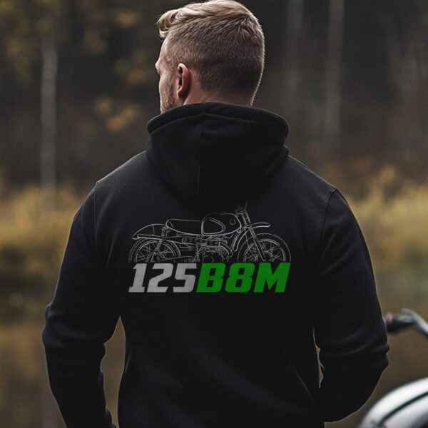 Kawasaki 125 B8M 1965-1966 Hoodie for Motorcyclists - Image 3