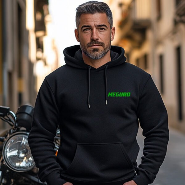 Kawasaki 500 Meguro K2 1965-1966 Hoodie for Motorcycle Riders - Image 2