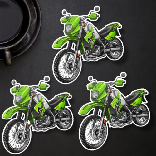 Stickers Kawasaki KLR650 – Set of 3 | 1995-2004