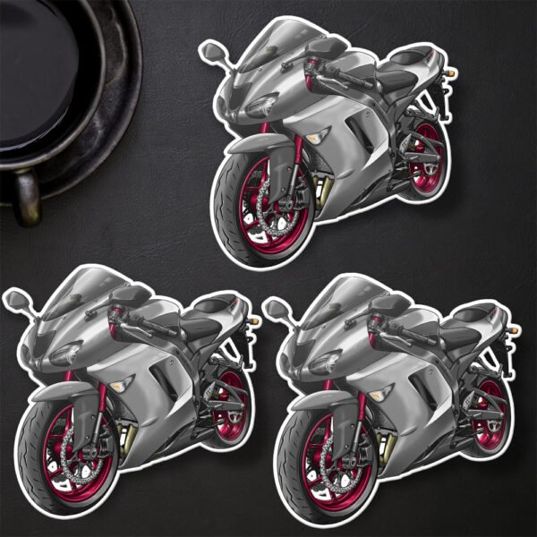 Stickers Kawasaki ZX-6R - Set of 3 | 2007-2008 - Image 9