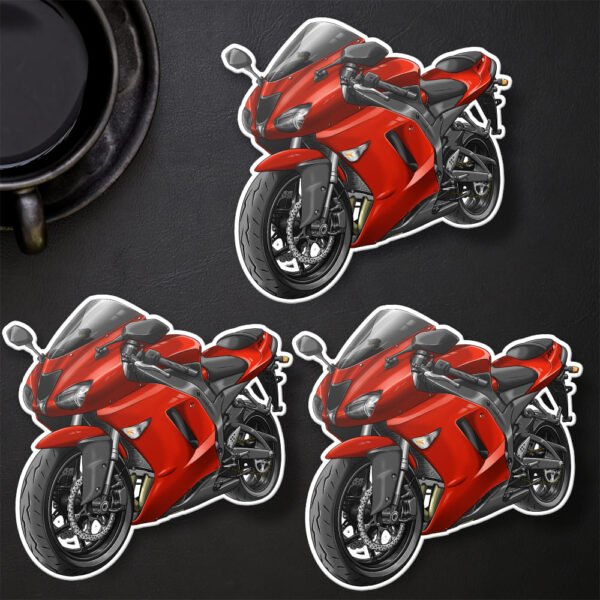 Stickers Kawasaki ZX-6R - Set of 3 | 2007-2008 - Image 7