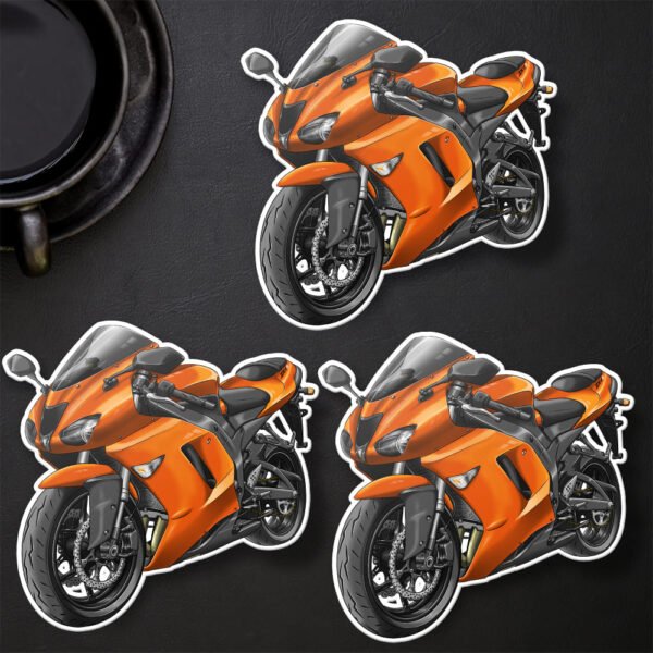Stickers Kawasaki ZX-6R - Set of 3 | 2007-2008 - Image 6