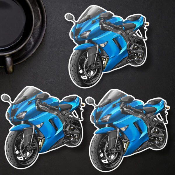 Stickers Kawasaki ZX-6R - Set of 3 | 2007-2008 - Image 4