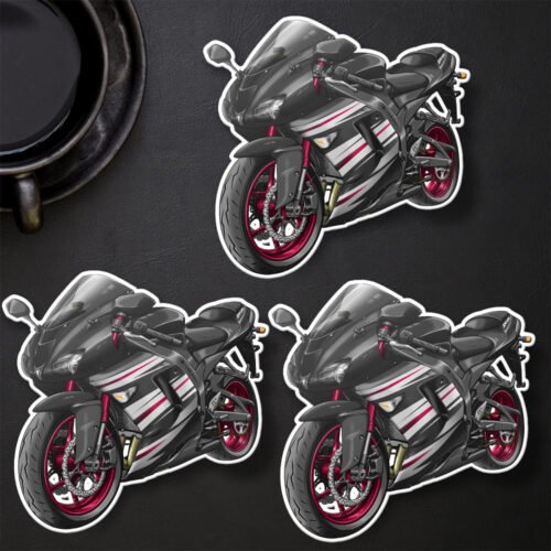 Stickers Kawasaki ZX-6R – Set of 3 | 2007-2008