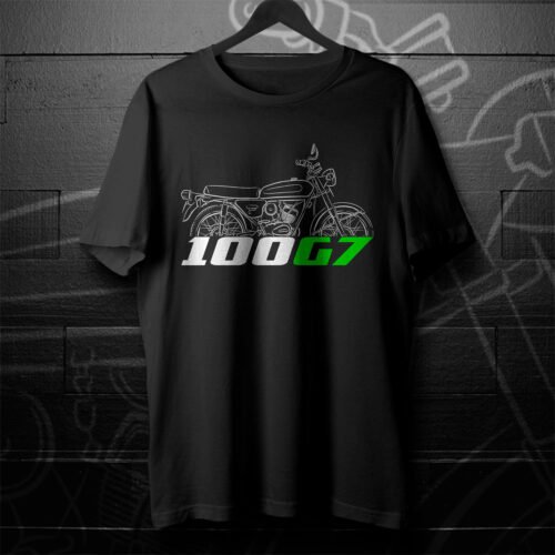 Kawasaki 100 G7 1973-1976 T-shirt for Motorcycle Riders