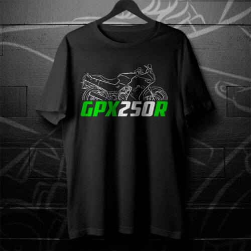 Kawasaki GPX250R & Ninja 250R & EX250 1987-1999 T-shirt for Motorcycle Riders