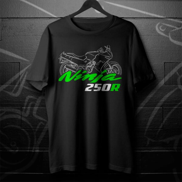 Kawasaki GPX250R & Ninja 250R & EX250 1987-1999 T-shirt for Motorcycle Riders - Image 5