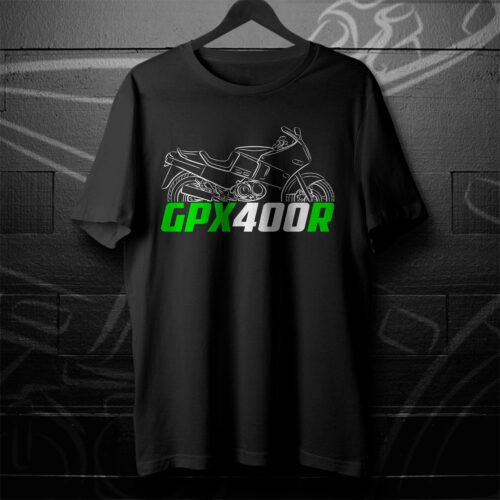 Kawasaki GPX400R 1987-1989 T-shirt for Motorcycle Riders
