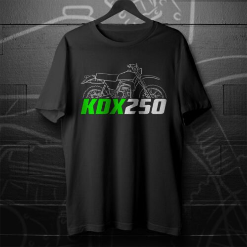 Kawasaki KDX250 (KDX250R, KDX250SR) 1979-1995 T-shirt for Motorcycle Riders