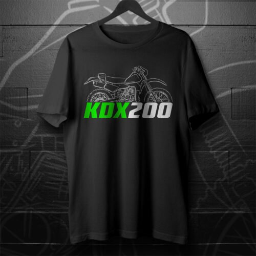 Kawasaki KDX 200 1983-2006 T-shirt for Motorcycle Riders