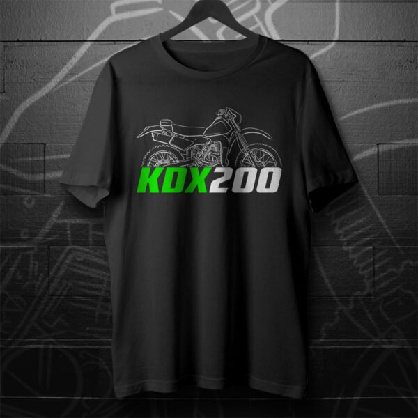 Kawasaki KDX 200 1983-2006 T-shirt for Motorcycle Riders