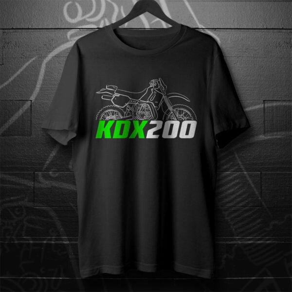Kawasaki KDX 200 1983-2006 T-shirt for Motorcycle Riders - Image 5
