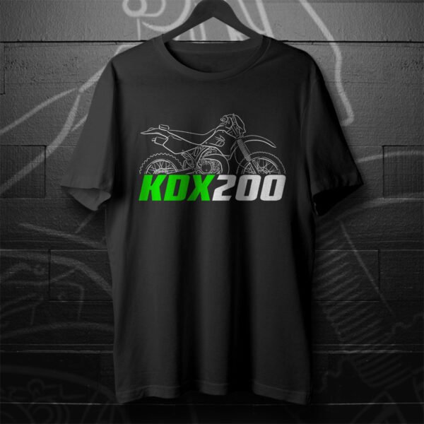 Kawasaki KDX 200 1983-2006 T-shirt for Motorcycle Riders - Image 6