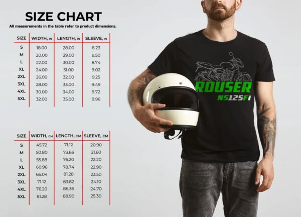 Kawasaki Rouser NS125 Fi 2021-2024 T-shirt for Motorcycle Riders - Image 3