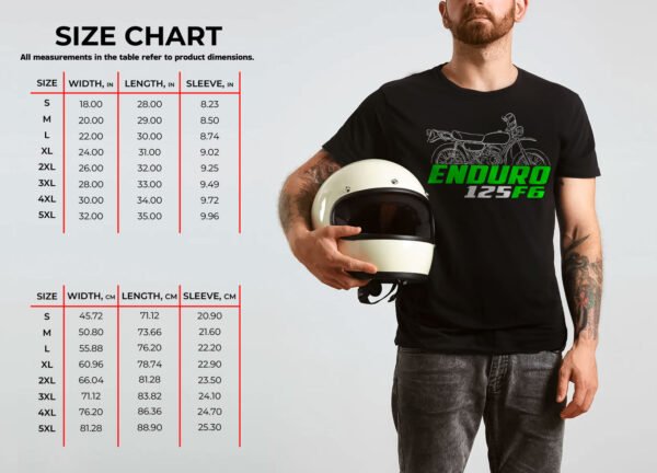 Kawasaki 125 F6 1971-1973 T-shirt for Motorcycle Riders - Image 3