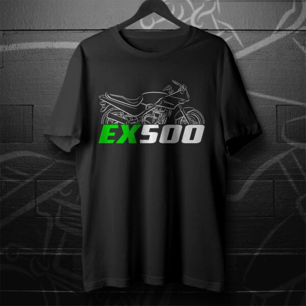 Kawasaki EX500 1987-1993 T-shirt for Motorcycle Riders