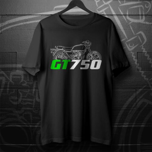Kawasaki GT750 1982-1994 T-shirt for Motorcycle Riders