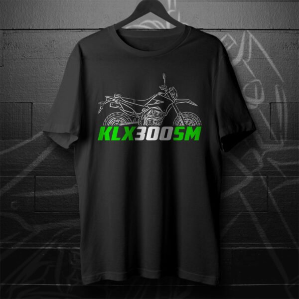 Kawasaki KLX300SM 2021-2025 T-shirt for Motorcycle Riders - Image 2