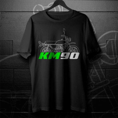 Kawasaki KM90 1976-1980 T-shirt for Motorcycle Riders