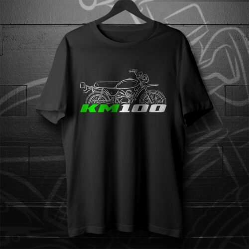 Kawasaki KM100 1976-1981 T-shirt for Motorcycle Riders