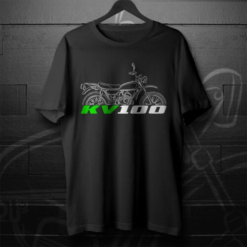Kawasaki KV100 1976-1982 T-shirt for Motorcycle Riders