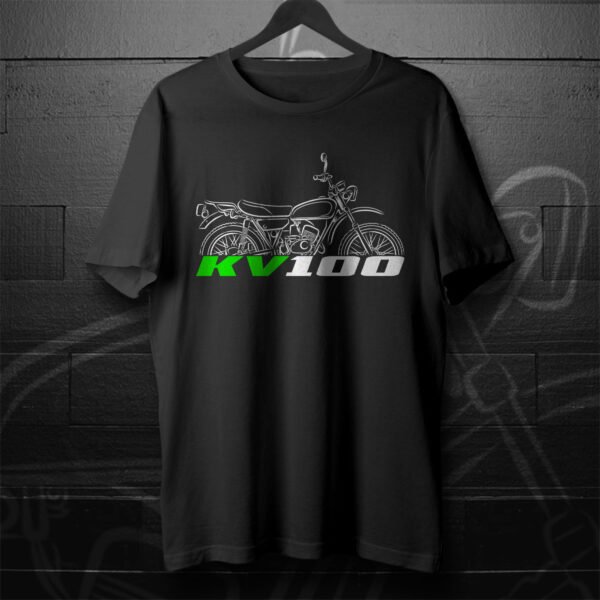 Kawasaki KV100 1976-1982 T-shirt for Motorcycle Riders