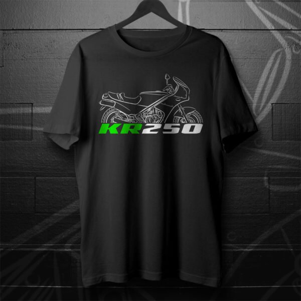 Kawasaki KR250 1975-1986 T-shirt for Motorcycle Riders - Image 2