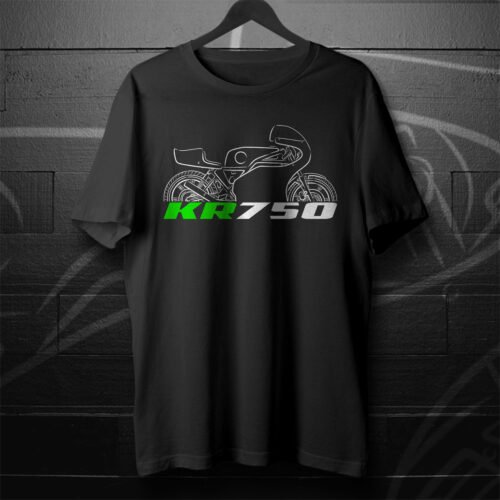 Kawasaki KR750 1975-1979 T-shirt for Motorcycle Riders