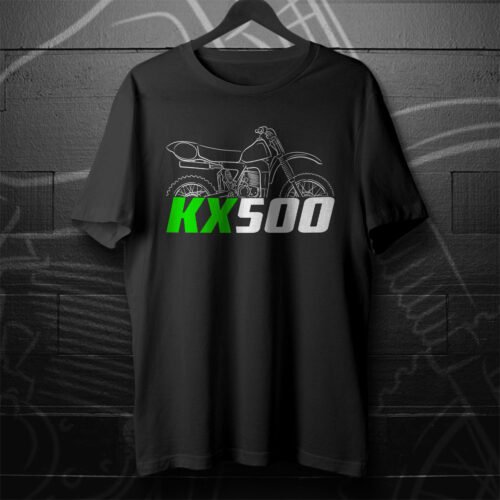 Kawasaki KX500 1983-2004 T-shirt for Motorcycle Riders