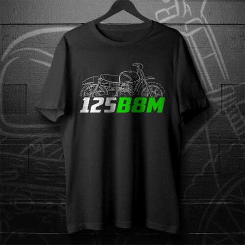 Kawasaki 125 B8M 1965-1966 T-shirt for Motorcycle Riders