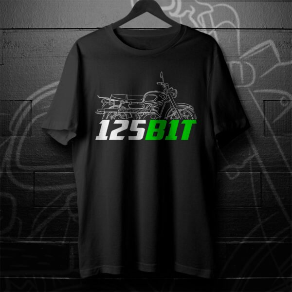 Kawasaki 125 B1 1966-1968 T-shirt for Motorcycle Riders - Image 4