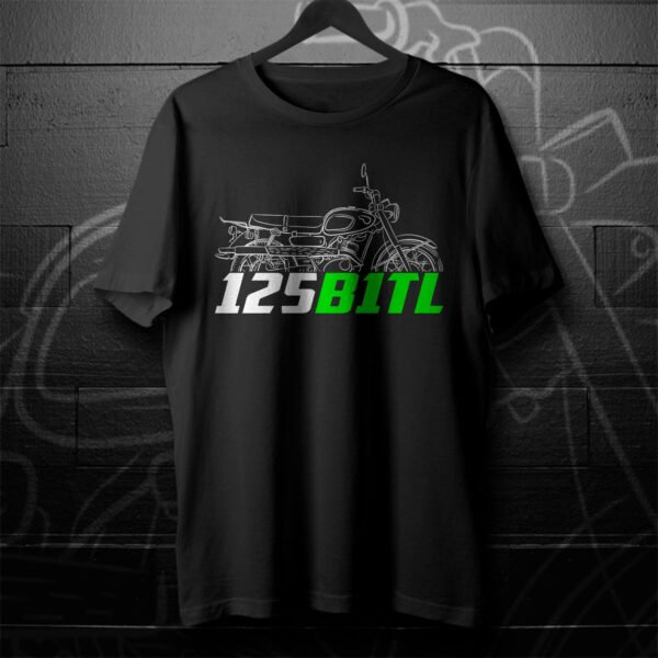 Kawasaki 125 B1L/B1TL 1967-1968 T-shirt for Motorcycle Riders - Image 3