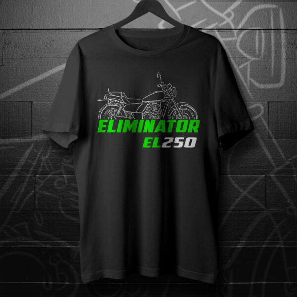 Kawasaki EL 250 Eliminator 1987-2003 T-shirt for Motorcycle Riders