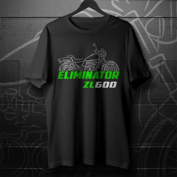 Kawasaki ZL600 Eliminator 1986-1997 T-shirt for Motorcycle Riders