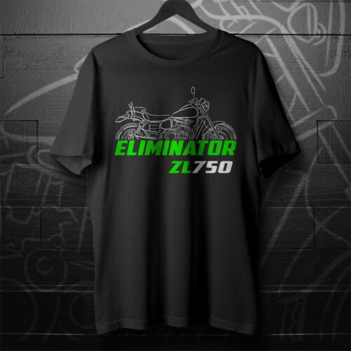Kawasaki ZL750 Eliminator 1986-1989 T-shirt for Motorcycle Riders