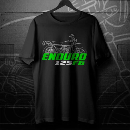 Kawasaki 125 F6 1971-1973 T-shirt for Motorcycle Riders
