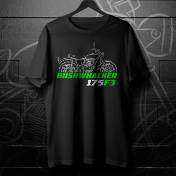 Kawasaki 175 F3 Bushwhacker 1968-1970 T-shirt for Motorcycle Riders