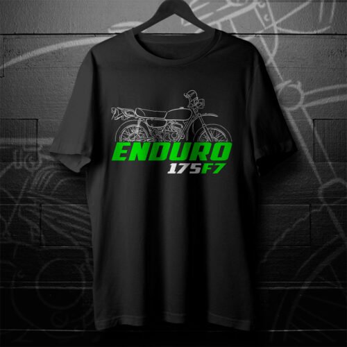 Kawasaki 175 F7 1971-1975 T-shirt for Motorcycle Riders