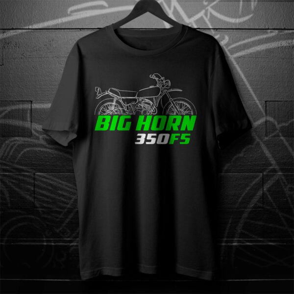 Kawasaki 350 F5 Big Horn 1970-1971 T-shirt for Motorcycle Riders