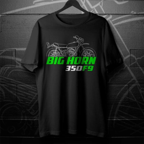 Kawasaki 350 F9 Big Horn 1972-1975 T-shirt for Motorcycle Riders