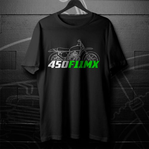 Kawasaki 450 F11MX 1973 T-shirt for Motorcycle Riders