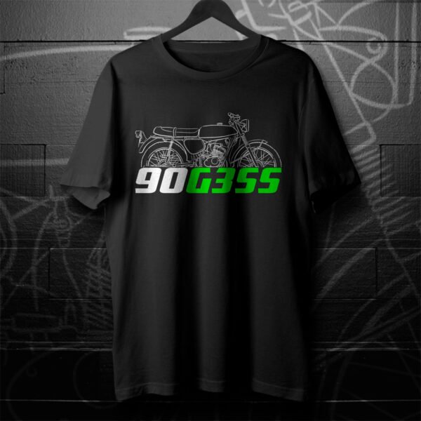 Kawasaki 90 G3SS 1969-1974 T-shirt for Motorcycle Riders - Image 4