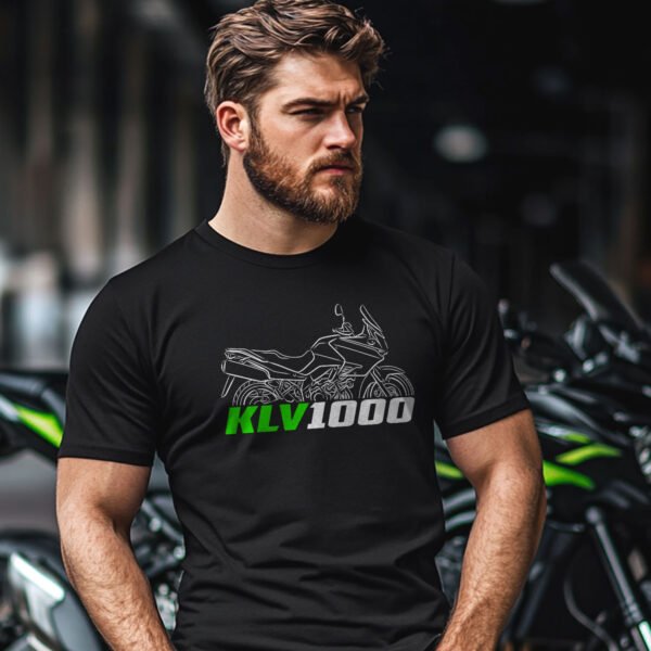 Kawasaki KLV1000 2004-2006 T-shirt for Motorcycle Riders - Image 2