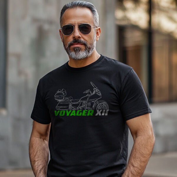 Kawasaki Voyager XII 1986-2003 T-shirt for Motorcycle Riders - Image 2