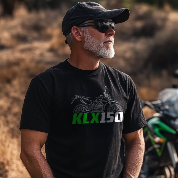 Kawasaki KLX150 2009-2025 T-shirt for Motorcycle Riders - Image 9