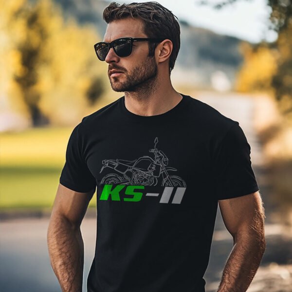 Kawasaki KS-II 1987-1989 T-shirt for Motorcycle Riders - Image 2