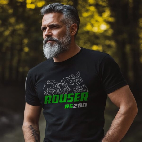 Kawasaki Rouser RS200 2021-2024 T-shirt for Motorcycle Riders - Image 2