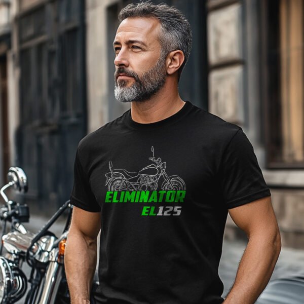 Kawasaki EL 125 Eliminator 1998-2007 T-shirt for Motorcycle Riders - Image 2