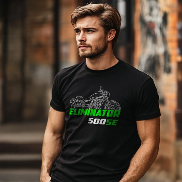 Kawasaki Eliminator 500 & 500SE 2023-2025 T-shirt for Motorcycle Riders - Image 3