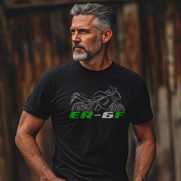 Kawasaki ER-6F 2006-2016 T-shirt for Motorcycle Riders - Image 2